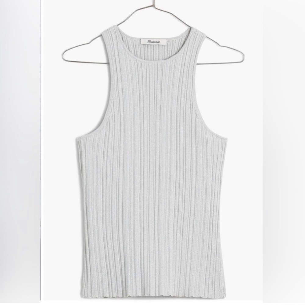 Madewell Stretchy Silver Tank Top